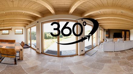 Podgląd panoramy 360° Travertin Noce