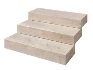 Stopnie blokowe z trawertynu Medium Select – do wyboru