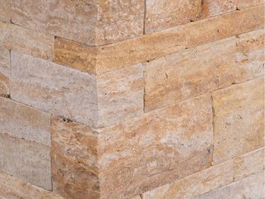 Cegły murarskie z trawertynu Gold Rustic – cięcie na wymiar