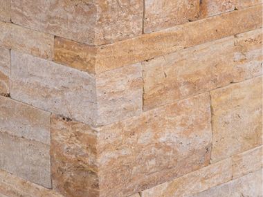 Cegły murarskie z trawertynu Gold Rustic – cięcie na wymiar