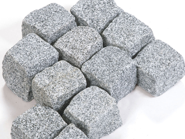 Kostka brukowa Granit Silver Rustica 9 x 9 x 9 cm