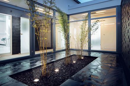 Dziedziniec wyłożony łupkiem Black Rustic