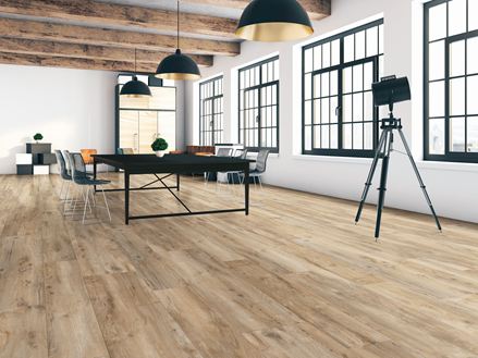 Apartament typu studio z płytkami imitującymi drewno Canada Lodge