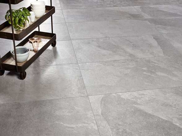 Płytki imitujące łupek w kolorze szarym: Alpine Grey