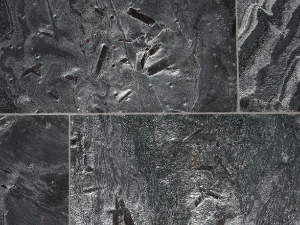 Płytki kwarcytowe Silver Grey, zbliżenie na fugi